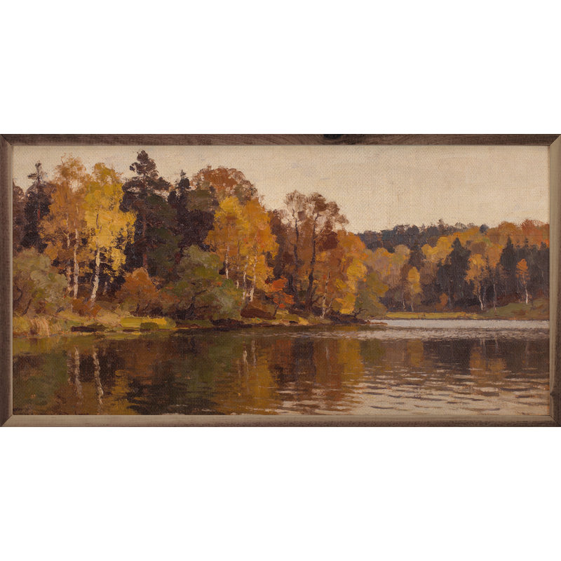 Bois de lac en automne, H 20 po x l 40 po