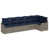 Structure grise / coussin bleu marine est en rupture de stock