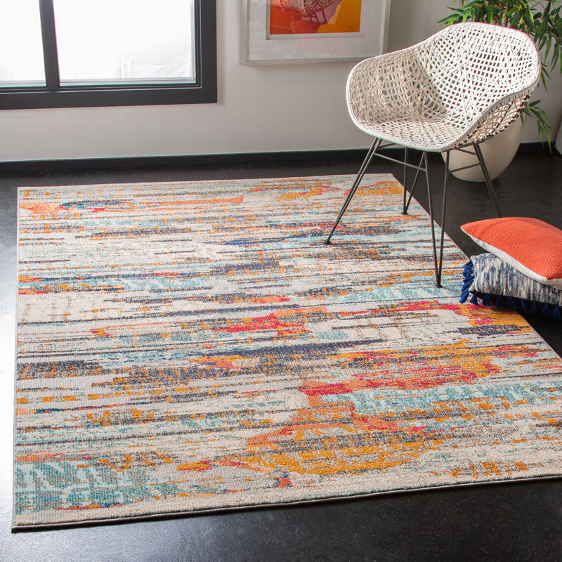 Maxfield Abstract Hand Woven Area Rug, Rectangle 160 x 229 cm