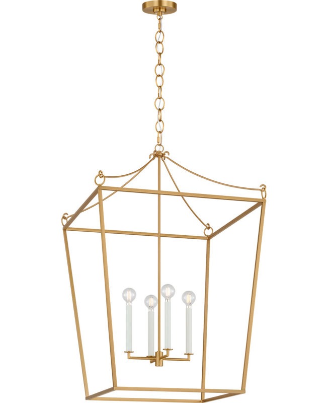 Carlyle Lantern, Burnished Brass, 4, 102.75" H x 24.38" W  x 24.38" D