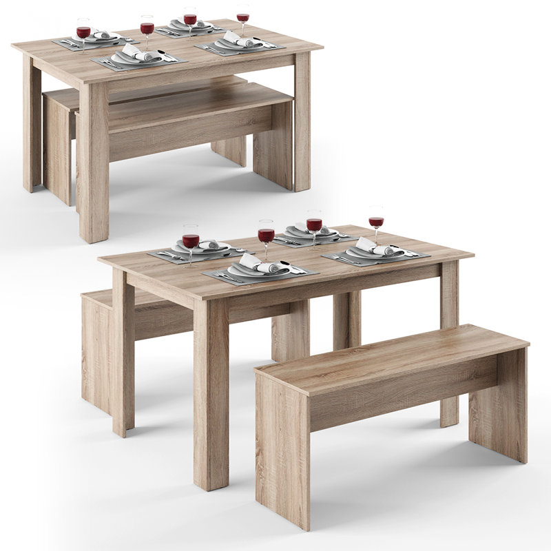 Monette Dining Set, Sonoma oak