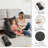 Ergonomic Oversized Body Support Reading Pillow Multifunctional Chenille Bed Cushion Beige & Gray Compression-121543309