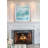 Aqua Skies - Matted and Framed Under Acrylic Glass, Large Living Room Wall Art-32972984-40500586