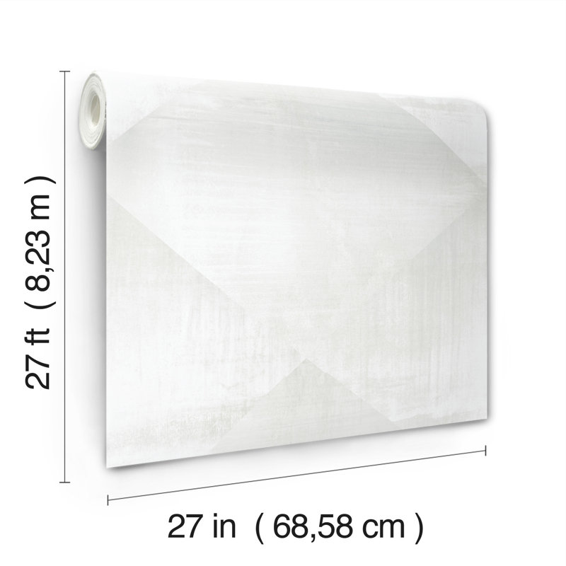 Rouleau de papier peint 27 pi x 27 po In Clay, Gris
