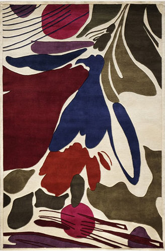 New Wave Floral Indoor Rug, Runner 2'6" x 12'