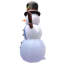 Décoration de Noël gonflable lumineuse pour l'extérieur, bonhomme de neige, 20 pi