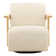 Fauteuil coulissant Marcos crème