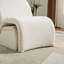 Chaise rembourrée sans accoudoirs avec repose-pieds de rangement, fauteuil d'appoint pour salon, chambre à coucher, bureau