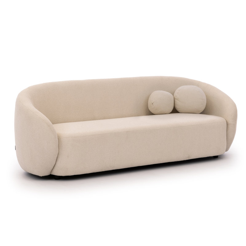 Roundi 3 - Piece Living Room Set, Cream White