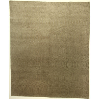 One-of-a-Kind 8' X 9'9" Wool Area Rug in Light Gray