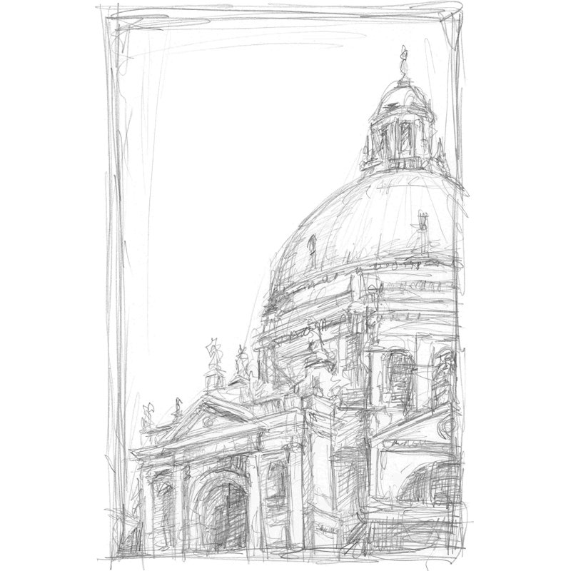 Croquis de Venise II, H 48 po x l 32 po x P 1,25 po