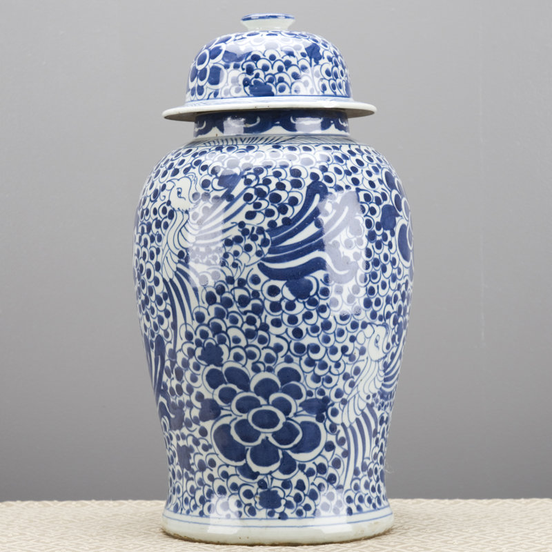 Handmade Porcelain China Ginger Jar