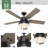 52" Mill Valley 5 - Blade Outdoor Standard Ceiling Fan with Pull Chain and Light Kit Included-23554660