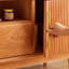 Japanese style design sense solid wood TV cabinet-106262500