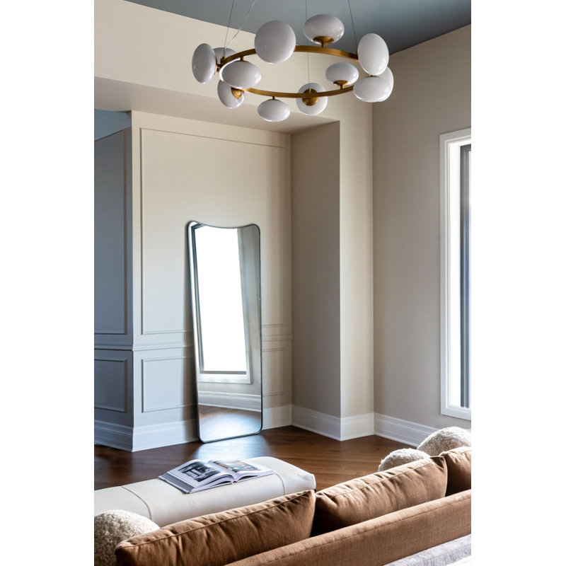 Iris Novelty Brass Mirror