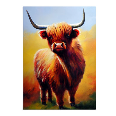 Resplendent Highland Cow - Wall Art