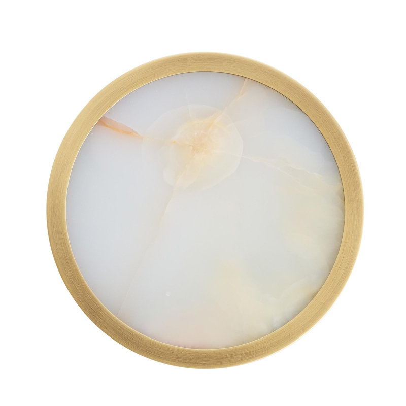 Louisa 1 - Light LED Flush Mount, Antique Brass