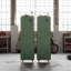 Ensemble de 2 armoires de rangement en métal avec tablette réglable pour outils et équipement, vert armée