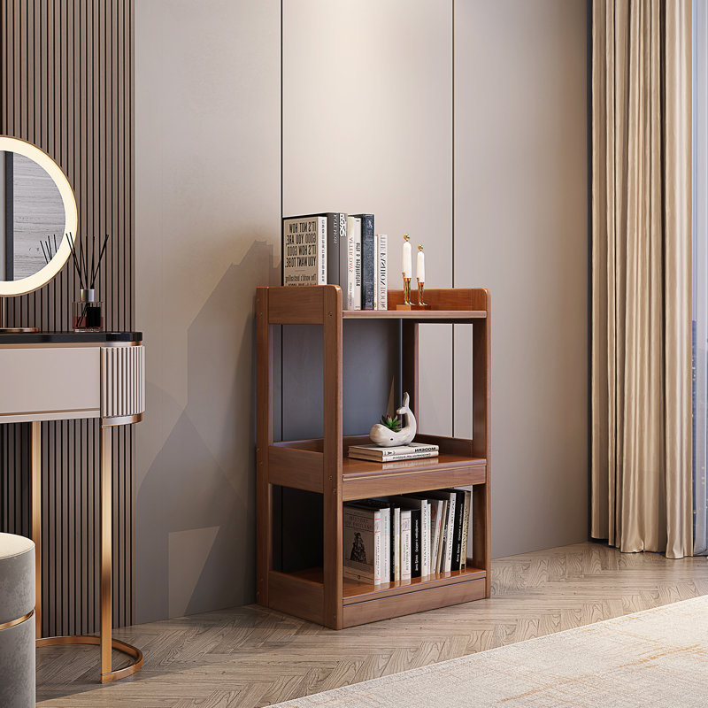 39.6cm W Solid Wood Standard Bookcase, (3 Shelves) 89.9cm H x 39.6cm W x 39.1cm D