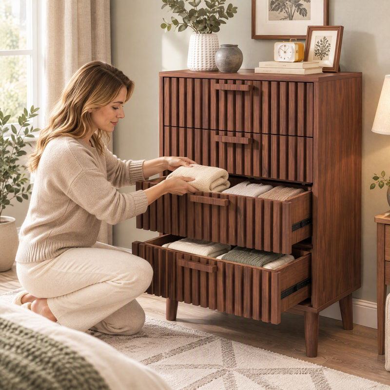 60 cm W Chest of 4 Drawers
