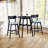 3 Pieces Round Counter Height Pub Table Set with 2 Bar Chairs-1219470269