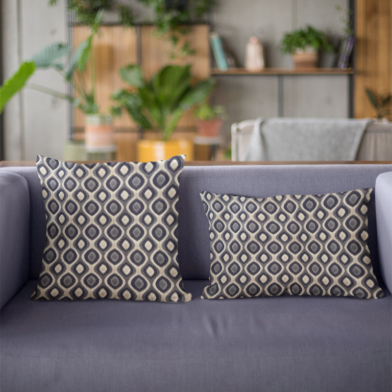 Coussin décoratif luxueux Clubhouse Orbit, 12 po x 20 po