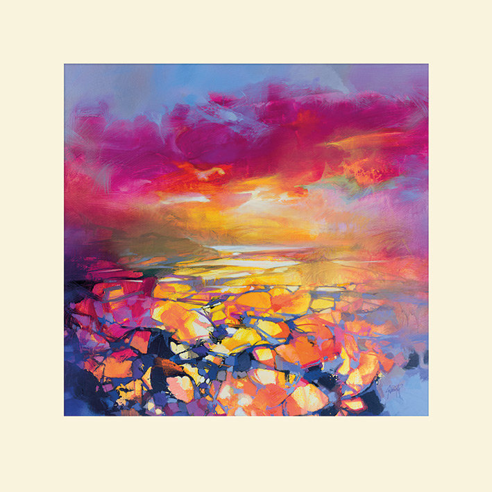 Red Hope - No Frame Print, 40cm H x 40cm W, Beige, Paper