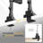 Mount-It! Heavy-Duty Dual Stacking Monitor Mount for monitors up to 49" Ultrawide