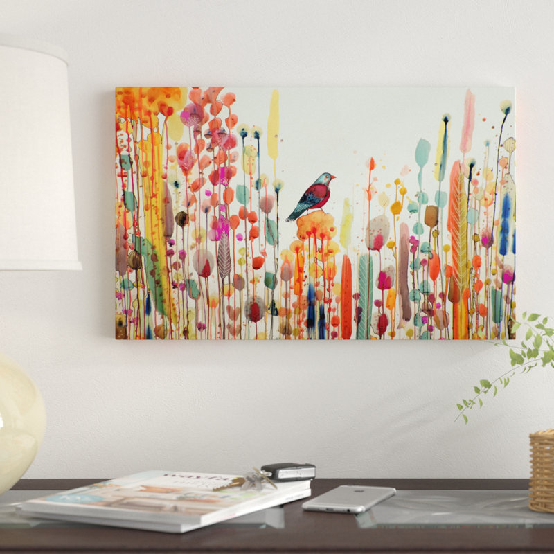 « joie de vivre », reproduction sur toile tendue, H 30 po x l 47 po