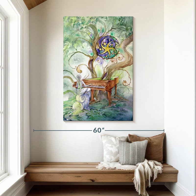 Abarca Nine Of Pentacles, 48" H x 32" W