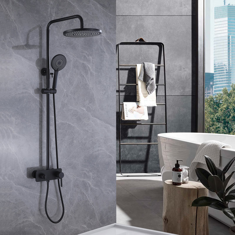 Pressure-Balanced (Temperature And Volume) Complete Shower System with Rough in-Valve