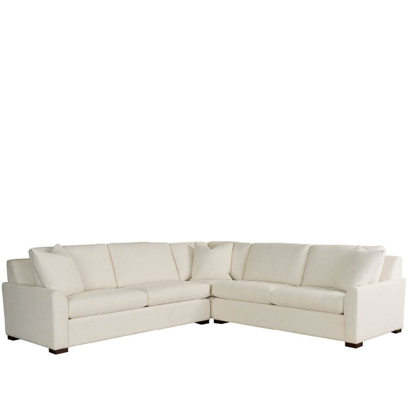 Sectional, Cream Polyester Blend