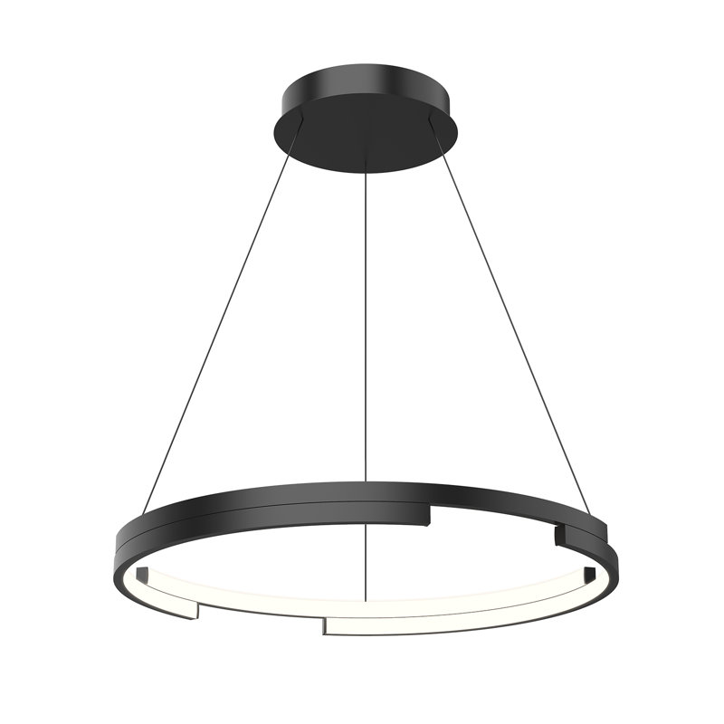 Anello Minor Black Brushed Nickel 24" LED Pendant Light