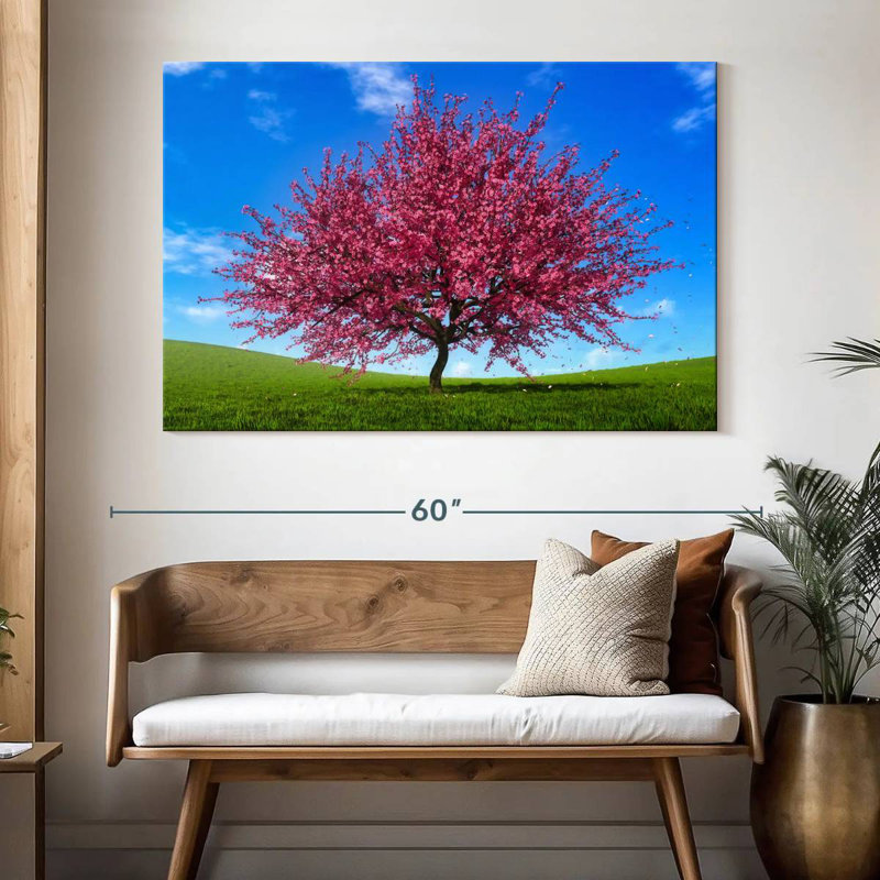 Harnek Pink Tree, 34" H x 51" W