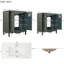Ensemble de meuble-lavabo double 60 po-279751756