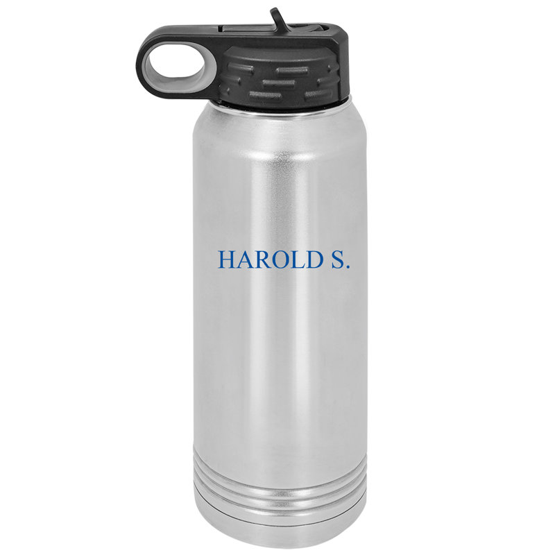 30 oz Bouteille d'eau en acier inoxydable isotherme avec paille, Argent, Oui