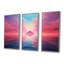 «Pink Diamond Horizon», ensemble d'art mural paysage abstrait-797498032-797498060