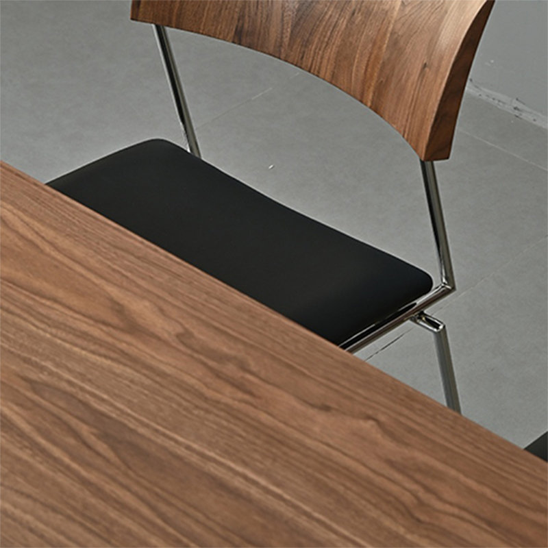 High quality solid wood table set, 29.52"H x 86.61"L x 37.4"W