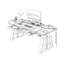 Bureau rectangulaire en bois massif avec 2 tiroirs-393332260-393332261
