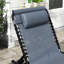 Chaise longue de bronzage pour terrasse - 4 chaises longues inclinables