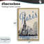 Cadre flottant bleu et beige Paris, design par Annabelle Hall-1109477528-1109477530