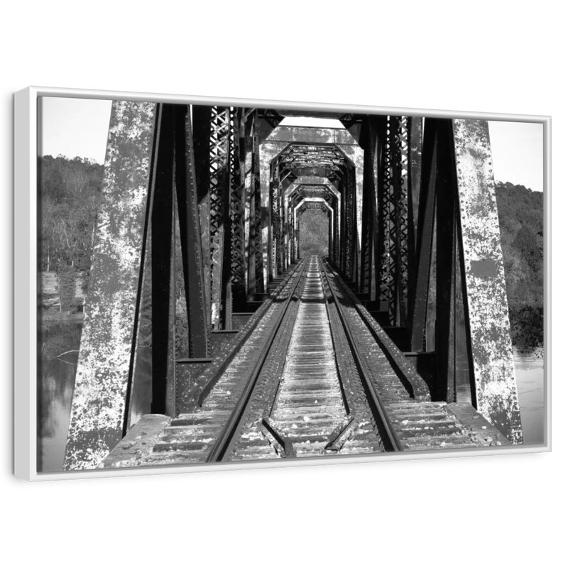 Old Bridge, Floating Frame White, 25" X 17"