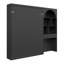 Lit plateforme Murphy avec armoire latérale, DEL et un tiroir-1325749377