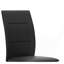 Ensemble de chaises d'appoint contemporaines 2 pièces, pieds en cuir synthétique noir