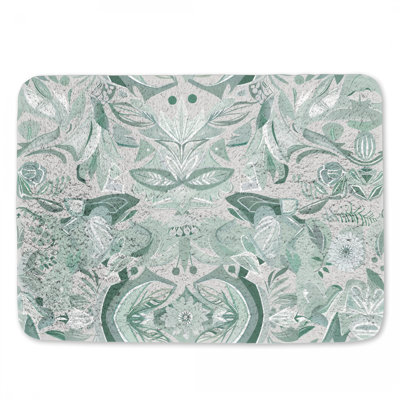 Tapis de bain à motif floral