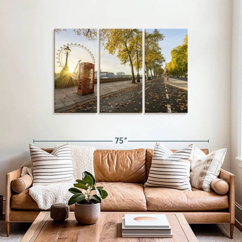 London Autumn Road, H 36 po x l 57 po