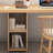 Burlywood Rectangular Solid Wood Writing desk-271085409