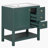 30inch Transitional Style Bathroom Vanity Cabinet Combo with Ceramic Sink, Green-103675900