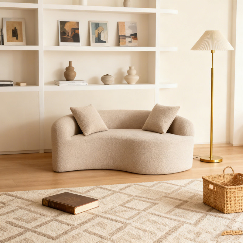 Canapé modulaire en chenille Boneless, Beige