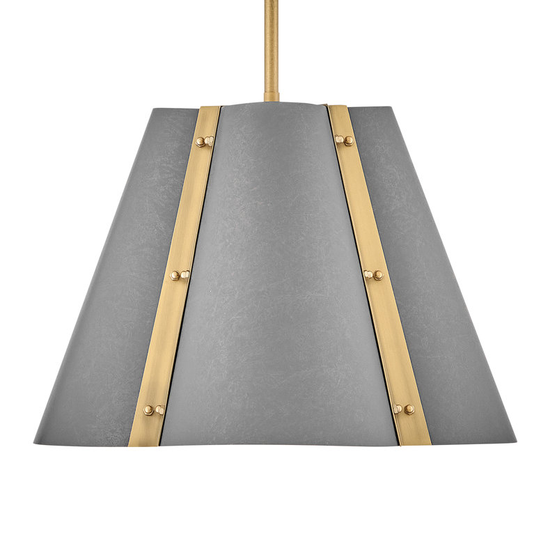 Luminaire suspendu moyen Hinkley Bowman, 1, L 16 po, Bronze ardoise